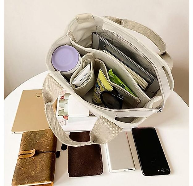 Coonoor Handtasche Schultertasche Canvas, Umhängetasche Tote Bag mit Reißve günstig online kaufen