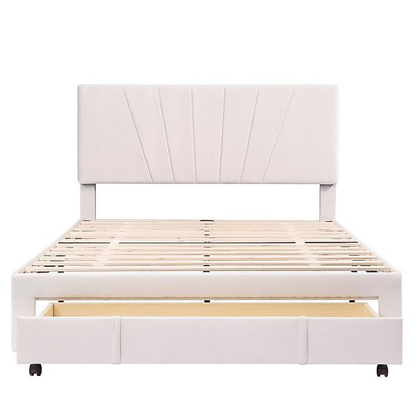 Gotagee Polsterbett Jugendbett Doppelbett Samt Gästebett Mit Schublade Flac günstig online kaufen