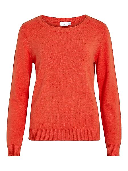 Vila Strickpullover Dünner Rundhals Strickpullover VIRIL günstig online kaufen