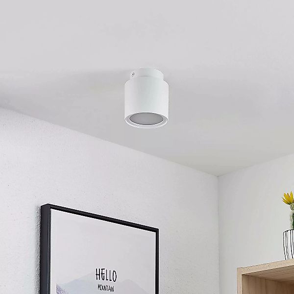 Arcchio Deckenlampe Walisa, Ø 10 cm, weiß, Diffusor, GU10 günstig online kaufen