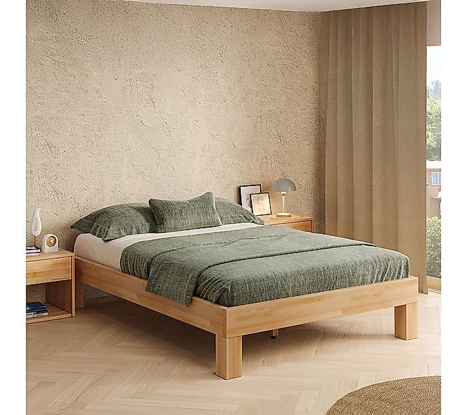 skølm Massivholzbett Floki aus Buche, natur geölt, verfügbar in 140/180x200 günstig online kaufen