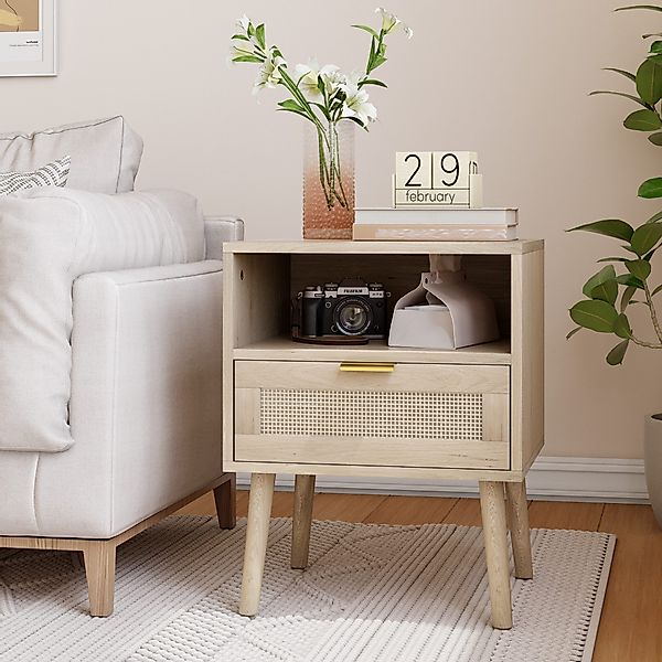 REDOM Nachttisch Kommode,Nightstand (Vine Bohème Nachttisch günstig online kaufen