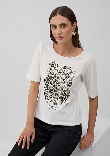 s.Oliver Kurzarmshirt T-Shirt T-Shirt mit halblangem günstig online kaufen