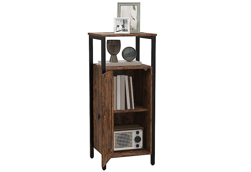 HOMCOM Beistelltisch im industriell Design, mit verstellbar Regal (Couchtis günstig online kaufen