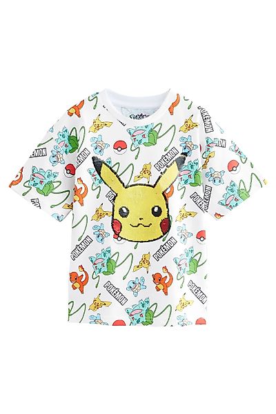 Next Paillettenshirt Kurzarm-T-Shirt mit Pailletten, Pokémon günstig online kaufen