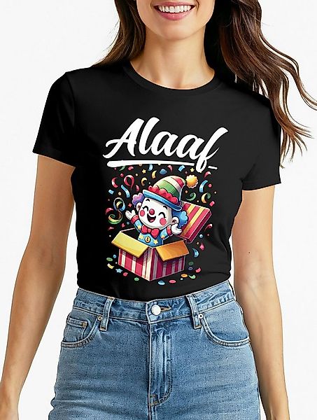 MoonWorks Print-Shirt Damen T-Shirt Clown Fasching Karneval Kostüm-Ersatz V günstig online kaufen