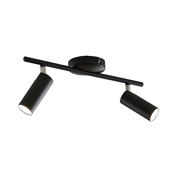 Lindby LED Deckenlampe Camille 9643089 Modern in Schwarz aus Metall 2-flamm günstig online kaufen