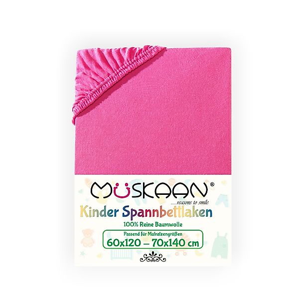 Müskaan Spannbettlaken Kinder Spannbetttuch 60x120 - günstig online kaufen