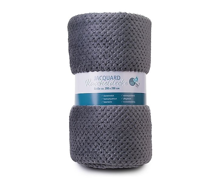 Wohndecke Mikrofaser Jacquarddecke, HSC Home-Style-Creation GmbH, günstig online kaufen