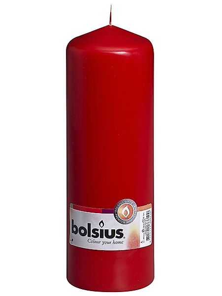 Bolsius Stumpenkerze Bolsius Stumpenkerze rot, Höhe günstig online kaufen