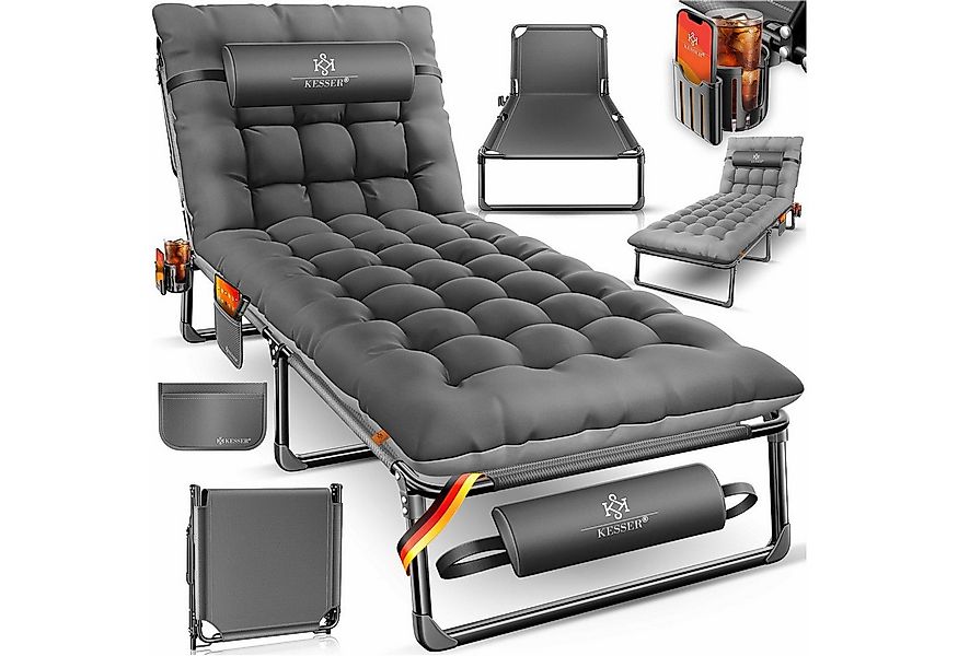 KESSER Campingliege Campingbett Campingliege Angelliege Karpfenliege klappb günstig online kaufen