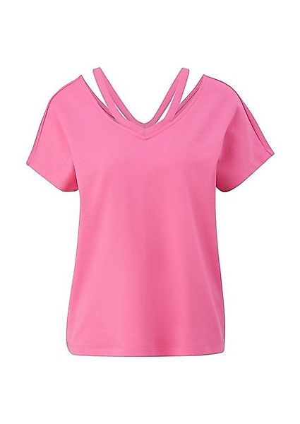 s.Oliver Kurzarmshirt Baumwollshirt mit Cut-outs im Relaxed Fit Cut Out günstig online kaufen