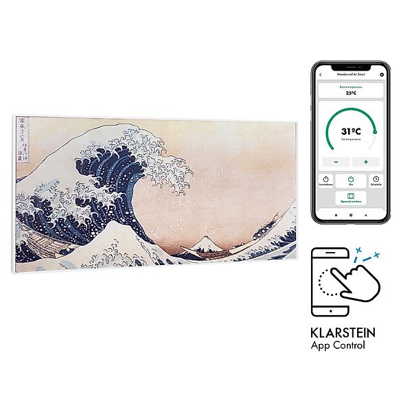 Klarstein Wonderwall Air Art Smart Infrarotheizung 120x60 cm 700 W Wandinst günstig online kaufen
