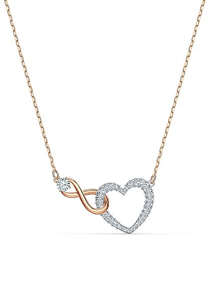 Swarovski Kette mit Anhänger Unendlichkeitsschleife/Herz, Infinity günstig online kaufen