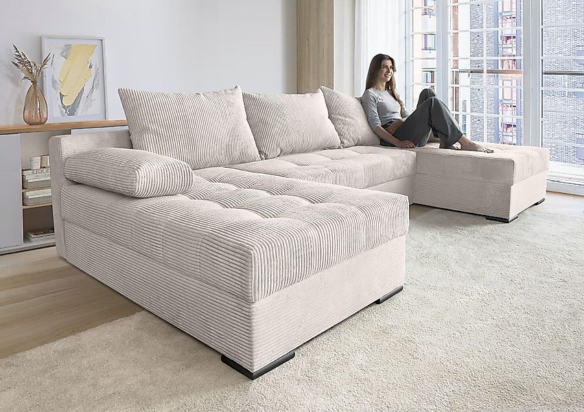 COLLECTION AB Wohnlandschaft Josy, U-Form, Schlafsofa günstig online kaufen