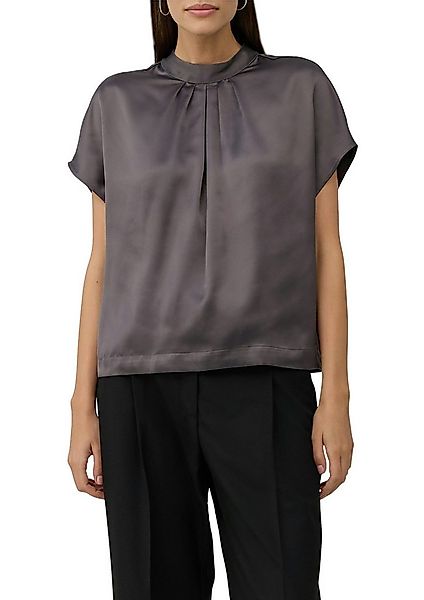 s.Oliver BLACK LABEL Satinbluse mit Falten günstig online kaufen