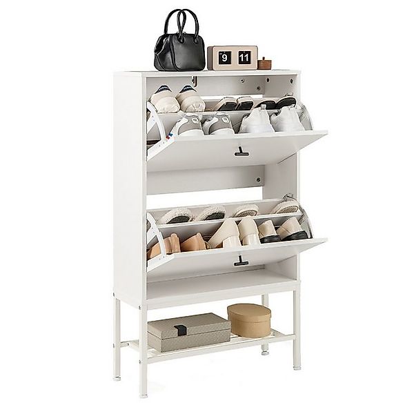 COSTWAY Schuhschrank mit 2 Klappen & günstig online kaufen