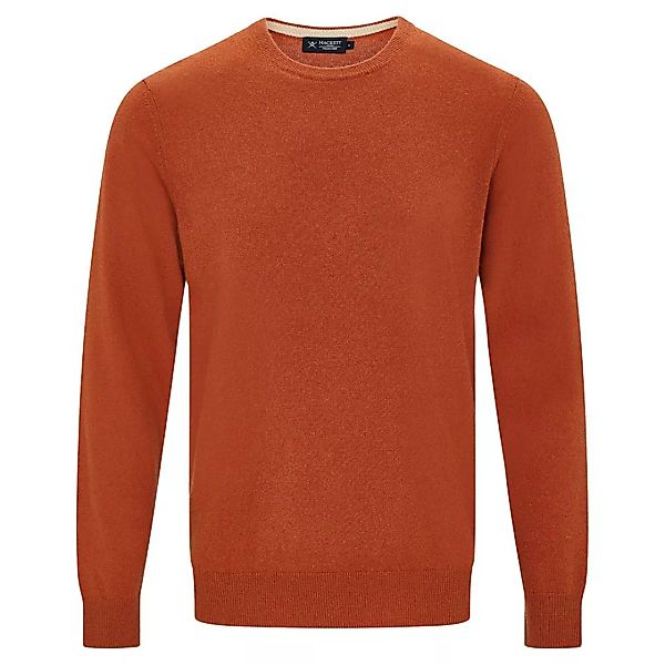 Hackett Wool Cash Mix Rundhalsausschnitt Sweater M Burnt Orange günstig online kaufen