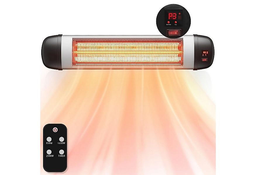 Nettlife Infrarotstrahler infrarot heizstrahler draußen 2500W mit Fernbedie günstig online kaufen
