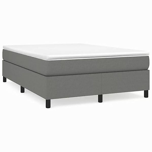 furnicato Bett Bettgestell ohne Matratze Dunkelgrau 140x190 cm Stoff (1-tlg günstig online kaufen