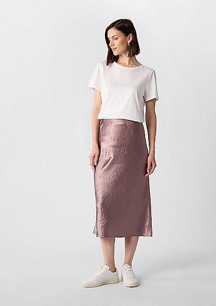 comma Midirock Rock Midirock aus crinkled Satin günstig online kaufen