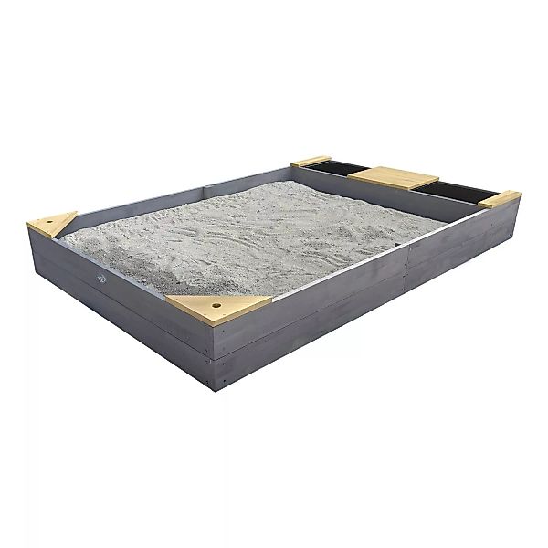 AXI Sandkasten Kelly grau B/H/T: ca. 115x21,8x180 cm günstig online kaufen