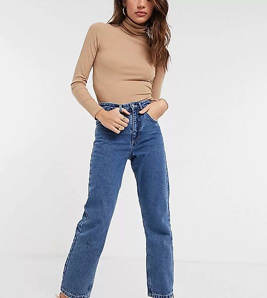 Reclaimed Vintage Inspired – Gerade Jeans im Stil der 90er, mittelblaue Sto günstig online kaufen