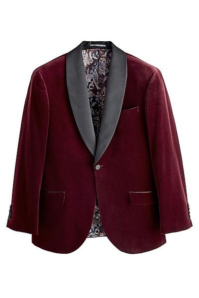 Next Jackenblazer Regular Fit Signature Samtsakko mit Schalkragen (1-tlg) günstig online kaufen