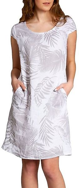 Caspar Sommerkleid SKL027 knielanges elegantes Damen Sommer Leinenkleid fig günstig online kaufen