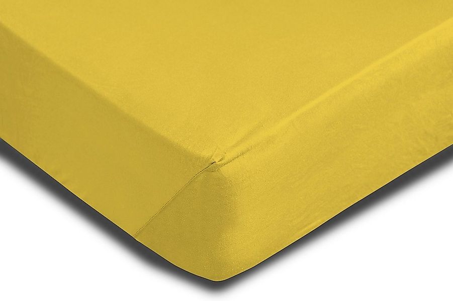 One Home Spannbettlaken, Jersey, Gummizug: rundum, (1 Stück), Baumwolle wei günstig online kaufen