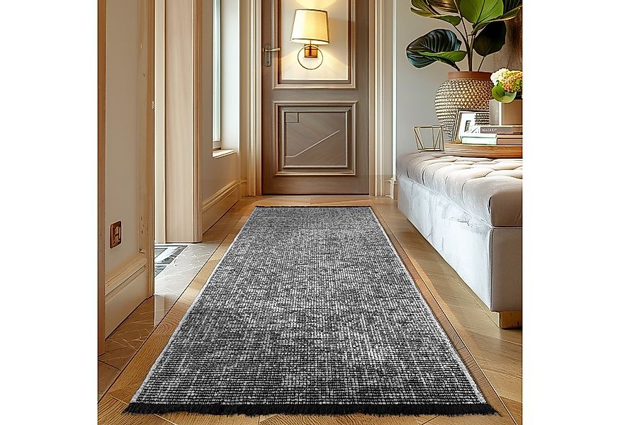 Carpettex Veloursteppich Boho Design, Läufer, Höhe: 7 mm, Baumwolle, Waschb günstig online kaufen