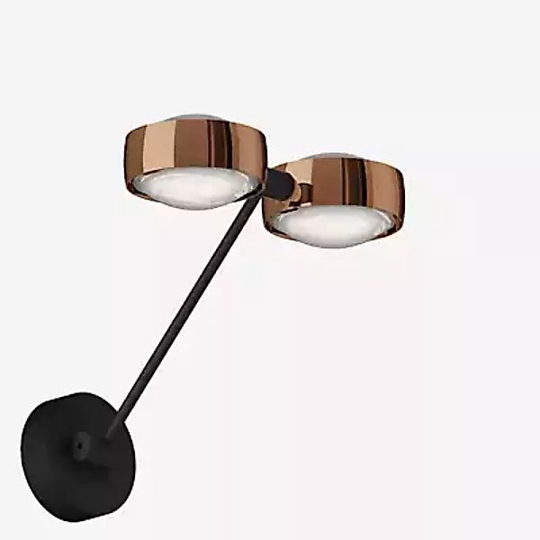 Occhio Sento Parete Doppio 30 Up D Wandleuchte LED, Kopf rosegold/Body schw günstig online kaufen