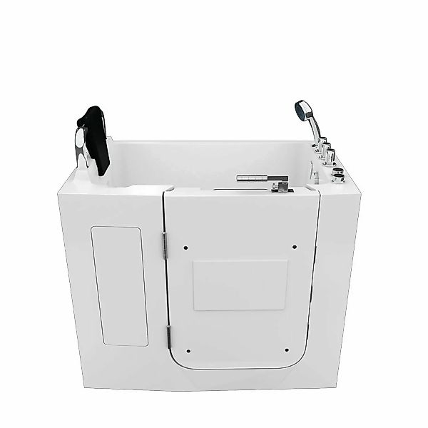 AquaVapore Sitzwanne Whirlpool Badewanne mit Tür S08WP-TH-B-L 110x68cm günstig online kaufen