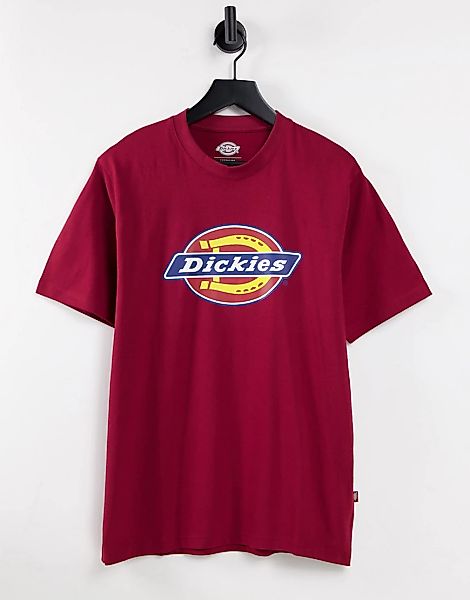 Dickies – T-Shirt in Rot mit Logosymbol günstig online kaufen