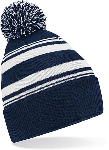 Beechfield® Bommelmütze Striped Fan Beanie günstig online kaufen