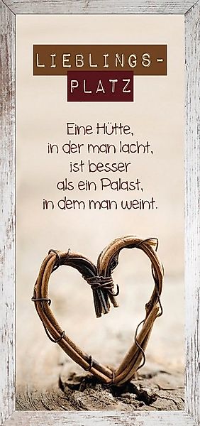 Bönninghoff Bild mit Rahmen Lieblingsplatz, (1 St) günstig online kaufen