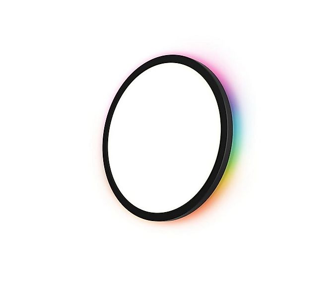 ENOVALITE LED Deckenleuchte Smartes RGB Panel Up&Down, 18W, 1880lm, ø290mm, günstig online kaufen