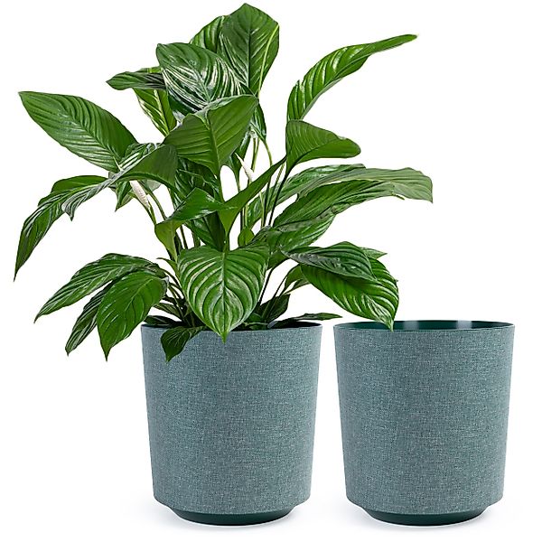 KONZEPT Blumentopf Pflanztopf in Textil-Optik (2 günstig online kaufen