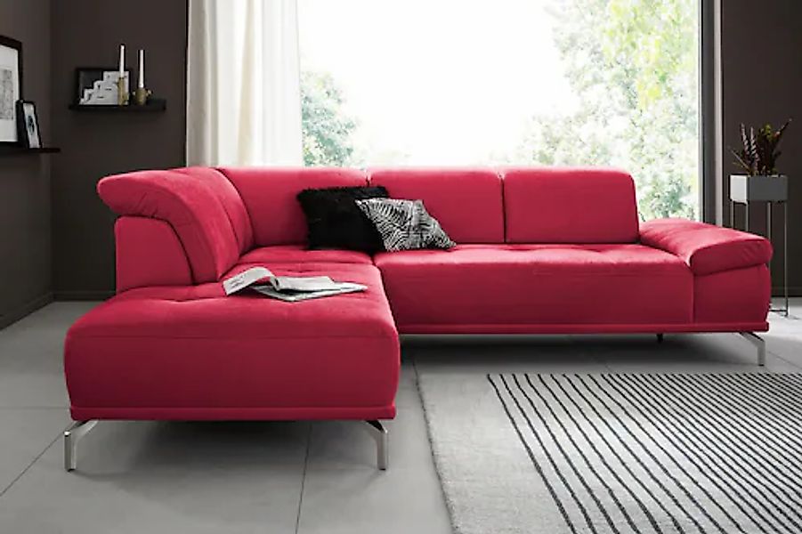 Home affaire Ecksofa »Caluna« Inkl.Sitztiefenverstellung, wahlweise mit Kop günstig online kaufen