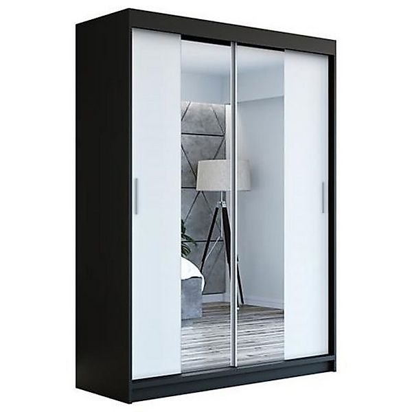 A&J MöbelLand GmbH Schwebetürenschrank NEO 160 cm 2-türig Schrank mit Spieg günstig online kaufen