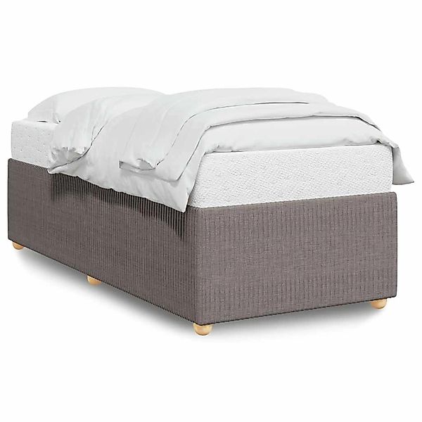 vidaXL Bettgestell ohne Matratze Taupe 100x200 cm Stoff 3284918 günstig online kaufen
