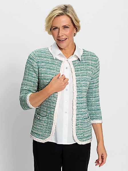 Classic Jacquardstrickjacke günstig online kaufen