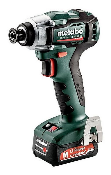 metabo Akku-Schlagschrauber PowerMaxx SSD 12 BL, 2500 U/min, 140 Nm, 2 x 2 günstig online kaufen