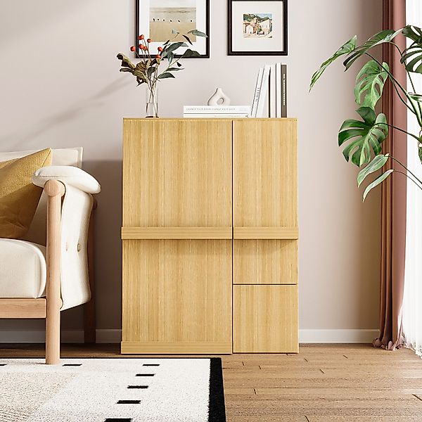 FUFU&GAGA Aktenschrank mit Rollen, Schwarz günstig online kaufen