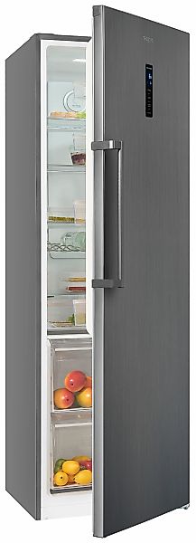 exquisit Vollraumkühlschrank "KS360-V-HE-040E inoxlook-az" 185 cm hoch 60 c günstig online kaufen
