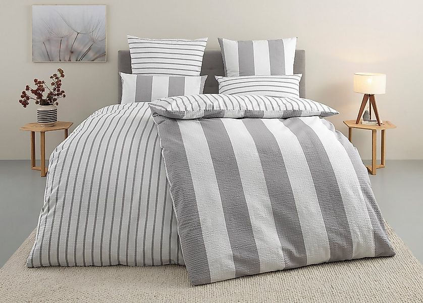 Home affaire Bettwäsche Sari, Seersucker, 2 teilig, in verschiedenen Qualit günstig online kaufen