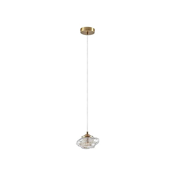 Lindby Pendelleuchte Piatra 10033048 Modern in Creme aus Glas 1-flammig G9 günstig online kaufen