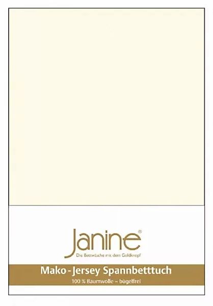 Janine Janine Spannbetttuch Mako-Feinjersey 5007 natur (07) Größe:  150x200 günstig online kaufen