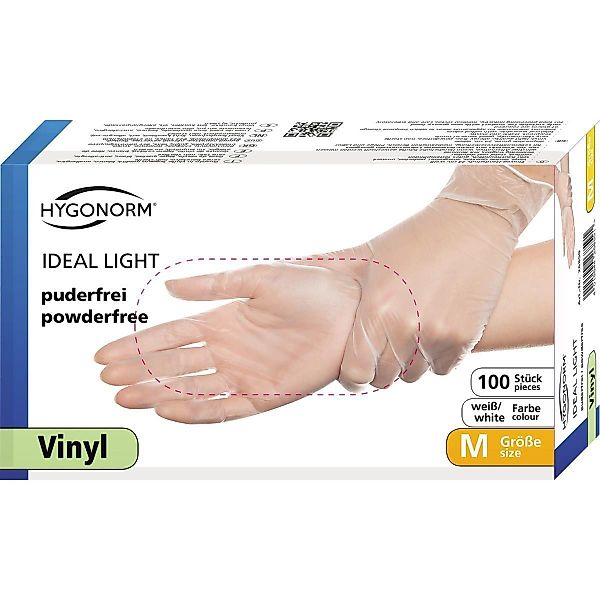 HYGONORM Latexhandschuhe Vinylhandschuhe Ideal Light transparent günstig online kaufen