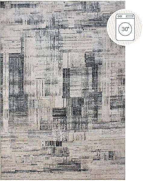 FLAIR RUGS Teppich »Silas«, rechteckig, 4 mm Höhe, Waschbarer Abstrakter Te günstig online kaufen